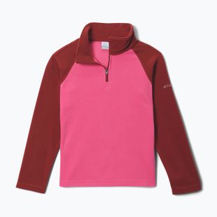 Dětská fleecová mikina Columbia Glacial Fleece Half Zip nico/red oxide