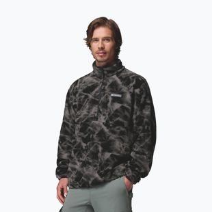Pánská fleecová mikina Columbia Timber Crest MTR Fleece Printed HZ black/icypeaks