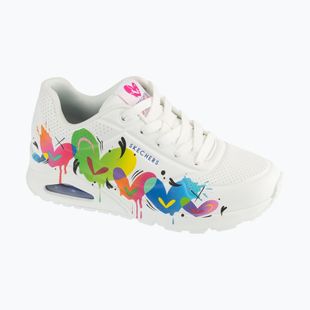 Dámské boty SKECHERS Uno Open Your Heart white