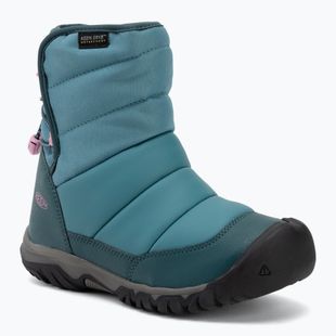 Sněhule KEEN Puffrider Wp brittany blue/cashmere rose
