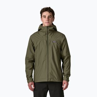 Pánská nepromokavá bunda Patagonia Insulated Boulder Fork Rain basin green