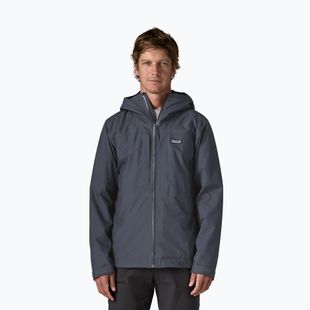 Pánská nepromokavá bunda Patagonia Insulated Boulder Fork Rain smolder blue