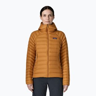 Dámská péřová bunda Patagonia Down Sweater Hoody cinnamon brown