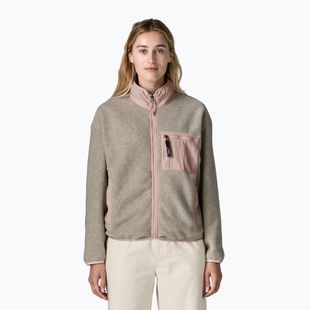 Dámská fleecová mikina Patagonia Synchilla oatmeal heather w/pink frost