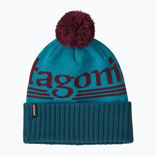 Zimní čepice Patagonia Powder Town hut tripper logo: mako blue
