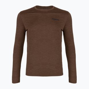 Pánské tričko Longsleeve Patagonia Cap Cool Daily Boardshort Logo LS berm brown - light berm brown x-dye