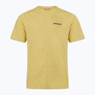 Pánské tričko na lezení Patagonia Capilene Cool Daily Boardshort Logo limestone yellow - light limestone yellow x-dye