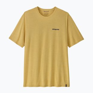 Pánské tričko na lezení Patagonia Capilene Cool Daily Boardshort Logo limestone yellow - light limestone yellow x-dye