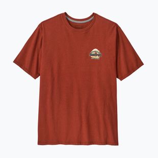 Pánské tričko na lezení Patagonia Great Waves Responsibili-Tee rusty red