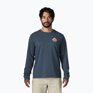 Pánské tričko Longsleeve Patagonia Great Waves Responsibili-Tee LS summit blue