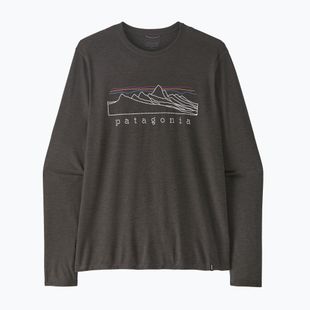 Pánské tričko Longsleeve Patagonia Cap Cool Trail Stratapeaks ink black