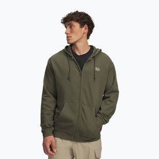 Pánská mikina Under Armour Rival Fleece Full Zip marine od green/white
