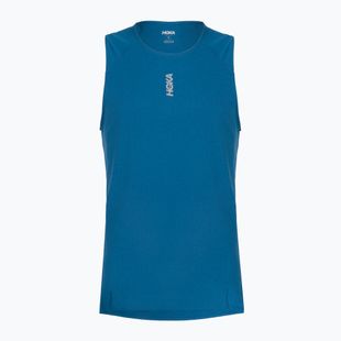 Pánské běžecké tričko HOKA EveryRun Tank night glow blue