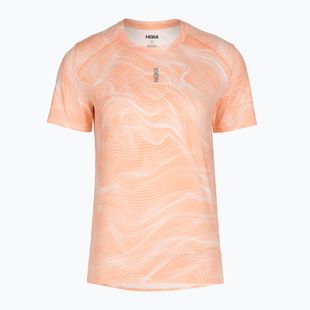 Dámské běžecké tričko HOKA EveryRun CLF PRT sunstone print