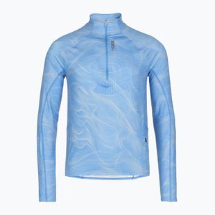 Pánská běžecká mikina HOKA Skyform Half Zip CLF PRT mineral blue