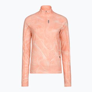 Dámská běžecká mikina HOKA Skyform Half Zip CLF PRT sunstone print