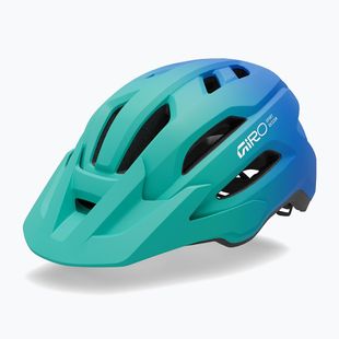 Dětská cyklistická helma Giro Fixture II MIPS matte aqua green/blue jewel fade