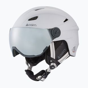 Lyžařská helma Cairn Electron Visor mat white
