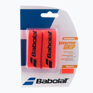 Návleky na badmintonové rakety BABOLAT Bad.Grip Sensation x2 červené 154941