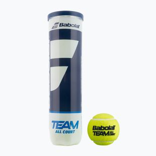 Sada tenisových míčků 4 ks. BABOLAT Team All Court 4 žlutá 502081