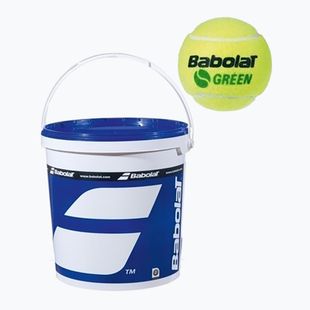 Tenisové míčky Babolat Green Bucket 72 ks. yellow