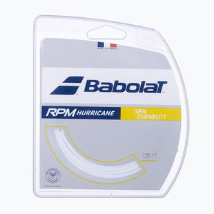 Tenisové struny Babolat 12 m RPM Hurricane white