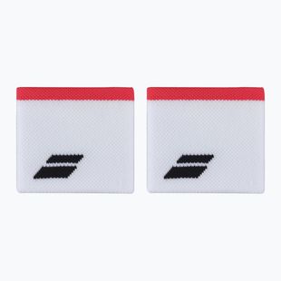 Potítka  Babolat Logo Wristband 2 ks white/strike red