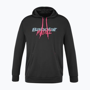 Pánská tenisová mikina Babolat Padel Hood Sweat black/black