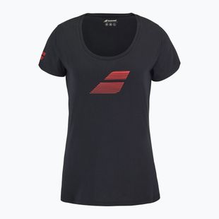 Dámské tričko Babolat Exercise Flag W black/black