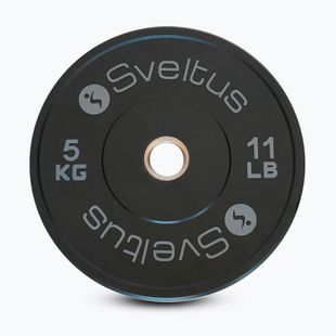 Olympijský bumper kotouč Sveltus Training Olympic Disc 5 kg black