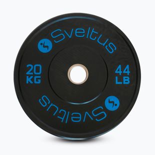 Olimpijské bumperové závaží Sveltus Training Olympic Disc 20 kg black