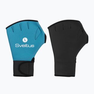 Rukavice na aquafitness Sveltus 1840 Aqua black/blue