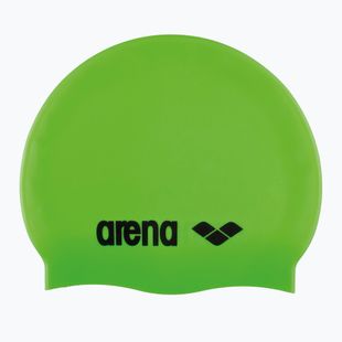 Dětská plavecká čepice arena Classic Silicone Jr acid lime/black