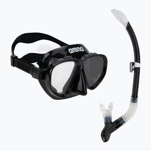 Šnorchlovací sada Arena Premium Snorkeling Set black/clear/black