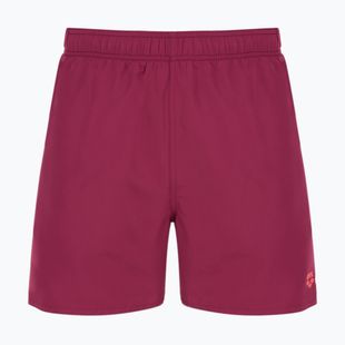 Pánské plavecké šortky arena Fundamentals Boxer R dark purple/calypso coral