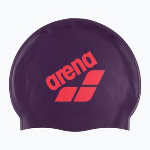 Plavecká čepice arena Big Logo plum/bright coral