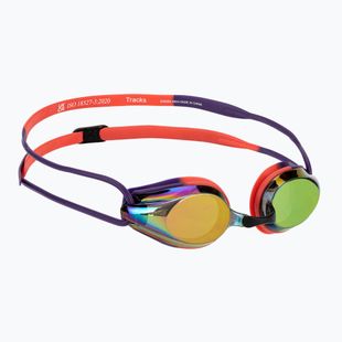 Plavecké brýle Arena Tracks Mirror copper/plum/bright coral