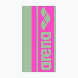 Ručník Arena Logotype Jacquard light green/shocking pink