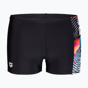 Plavecké boxerky Arena Lit Logo Swim Short black/multi