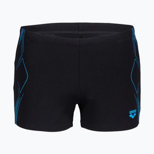 Pánské plavecké boxerky arena Graphic Swim Short black/turquoise