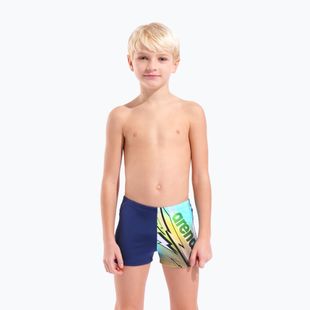 Chlapecké plavecké boxerky arena Loud Swim Short navy/multi