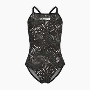 Dětské jednodílné plavky arena Fireflow Lightdrop Back black/team black