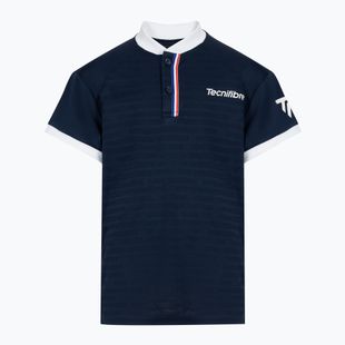Dětské tenisové tričko Tecnifibre Polo modré 22F3PO F3