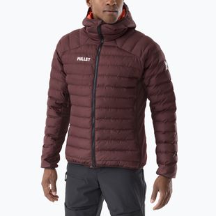 Pánská zateplená bunda Millet Fitz Roy Warm Hoodie Jacket truffle