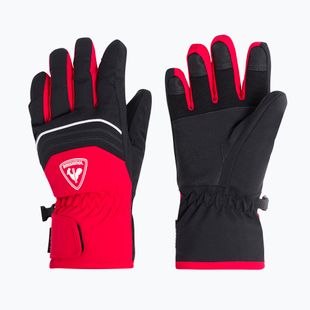 Rossignol Jr Tech Impr G sportovní červené dětské lyžařské rukavice