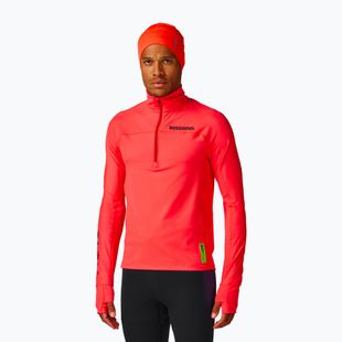 Pánská mikina Rossignol Hero Half Zip First Layer neon red