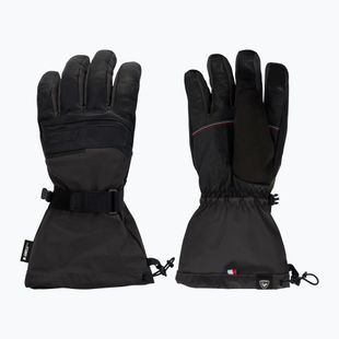Pánské lyžařské rukavice Rossignol Leather Mix black