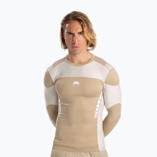 Pánské tréninkový longsleeve Venum Tempest Rashguard Longsleeve beige/sand