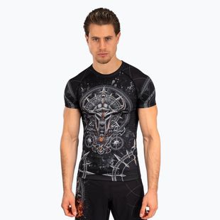 Pánské tílko rashguard  Venum Gladiator 5.0 Men'S Short Sleeve Rashguard black/silver