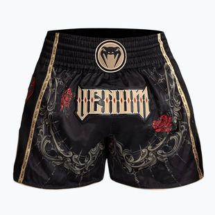 Pánské šortky  Venum Santa Muerte 5.0 Muay Thai Shorts deep black/gold